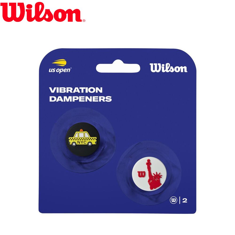 륽 Wilson ƥ˥꡼ ưߤ2 ץʡ USץ US OPEN DAMPENERS 2PK Ye...