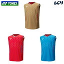 ヨネックス YONEX バドミントンウェア メンズ ゲームシャツ(ノースリーブ) 10699 2025SS