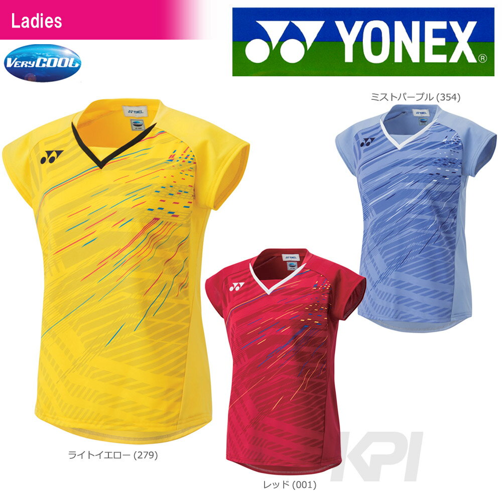 『即日出荷』YONEX(ヨネックス)「WOMEN レディース フィットシャツ 20387」バドミントンウェア「FW」 夏用 冷感