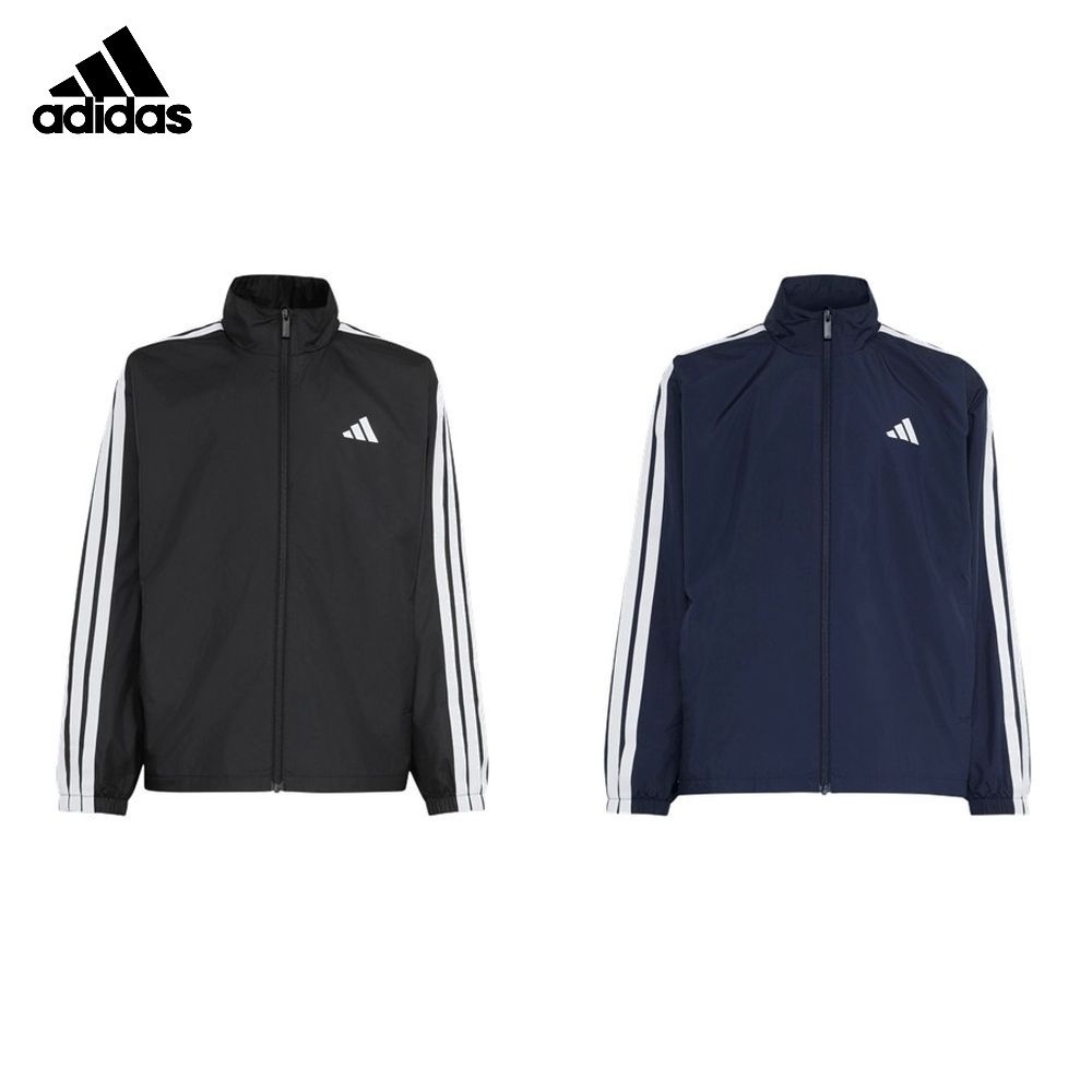 アディダス adidas マルチSPウェア ジュニア スリーストライプス ルーズフィット 起毛トリコット ライニング付き フルジップジャケット HM326 2026FW