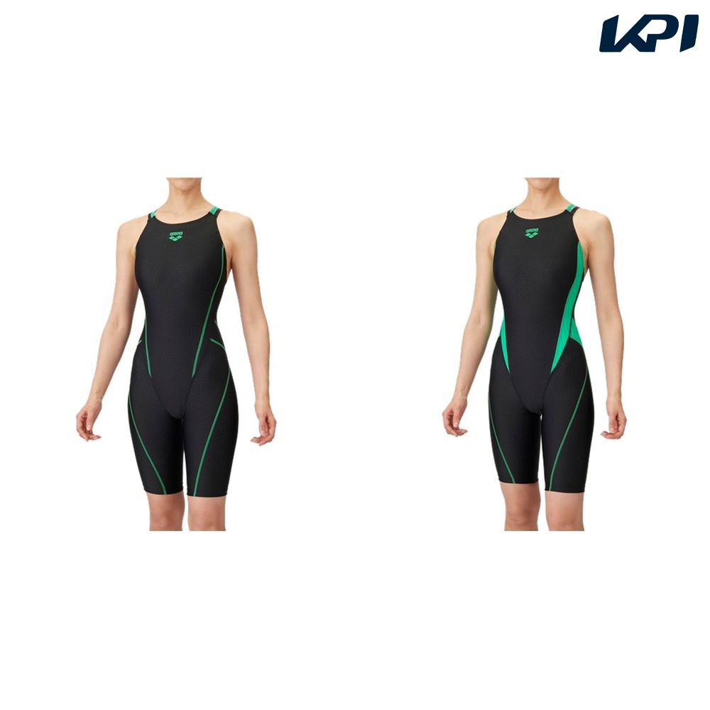 アリーナ ARENA 水泳水着 レディース レーシングワンピーススパッツ（オープンバック・ハーフレッグ） AS5SRC53L