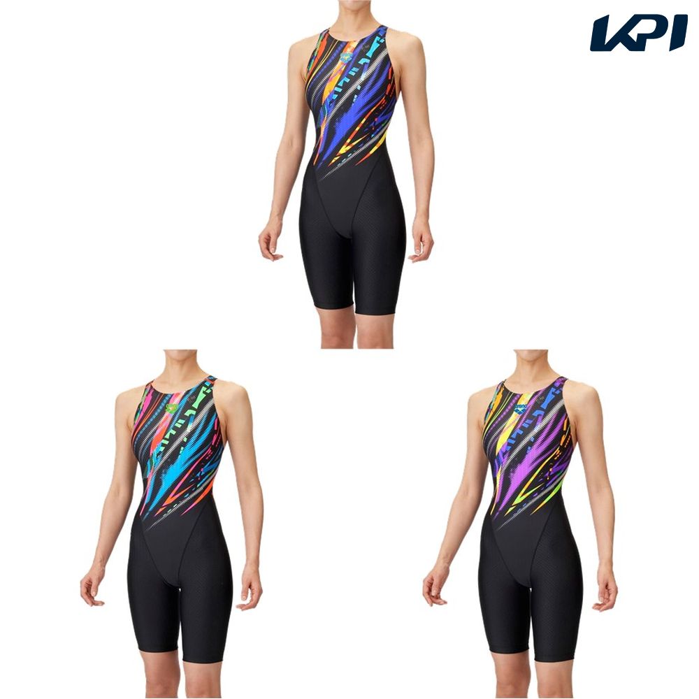 アリーナ ARENA 水泳水着 レディース レーシングワンピーススパッツ（オープンバック・ハーフレッグ） AS5SRC59L