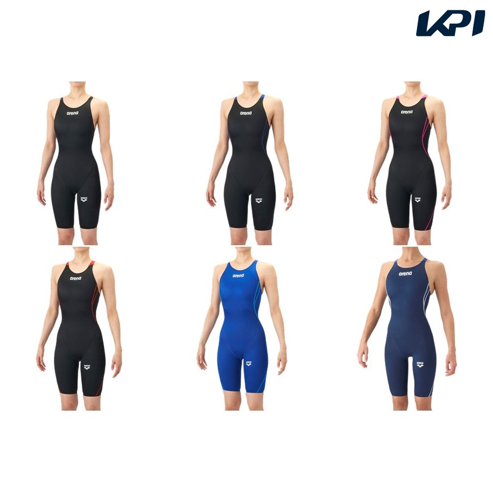 アリーナ ARENA 水泳水着 ジュニア レーシングワンピーススパッツ（オープンバック・ハーフレッグ） AS6SRC20G