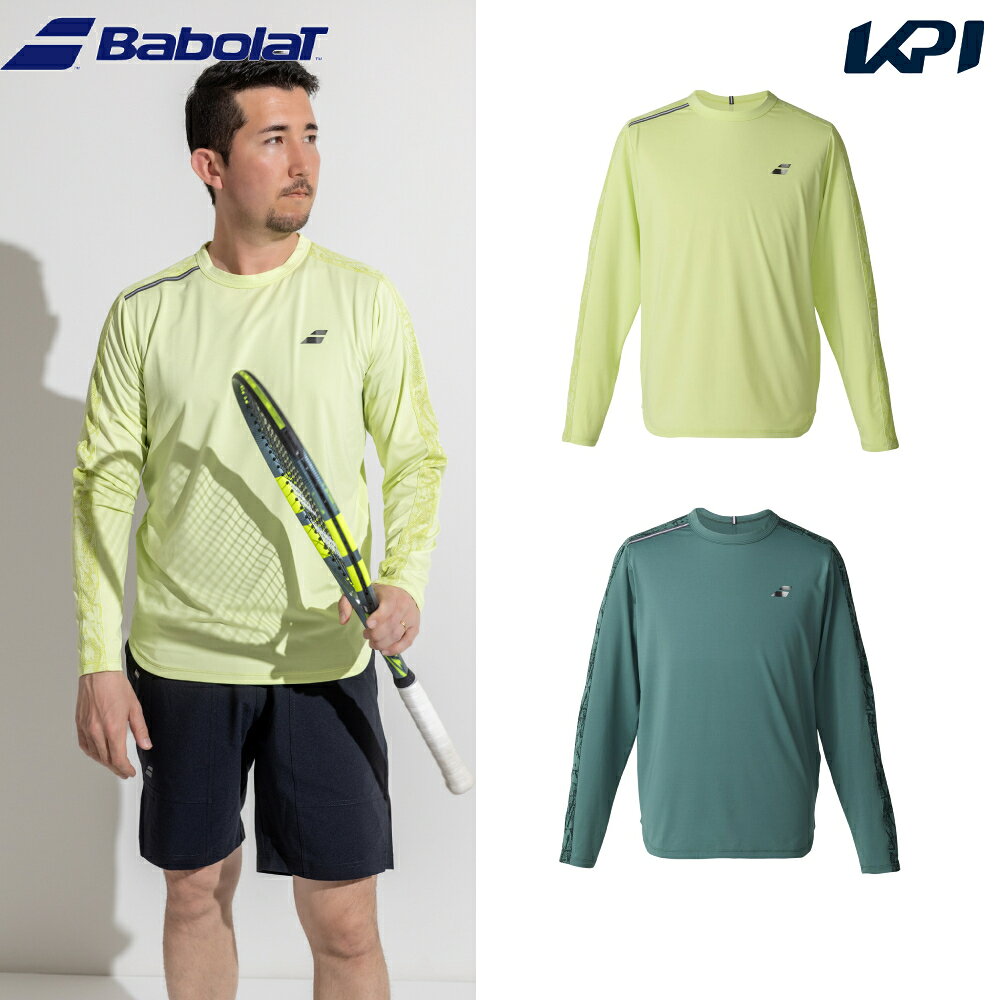 YL00(113) GR00(125) メーカー希望小売価格はメーカーカタログに基づいて掲載しています。 ストレッチ性を追求した新素材採用ロングスリーブシャツ。 商品説明 素材：STRETCH POLYESTER KNIT：MADE IN CHINA：ストレッチ・吸水速乾・UV バボラ Babolat テニス ウェア テニスウェア PLAY LONG SLEEVE SHIRT ロングスリーブシャツ 2026FW 2026新製品 　サイズ表はこちら