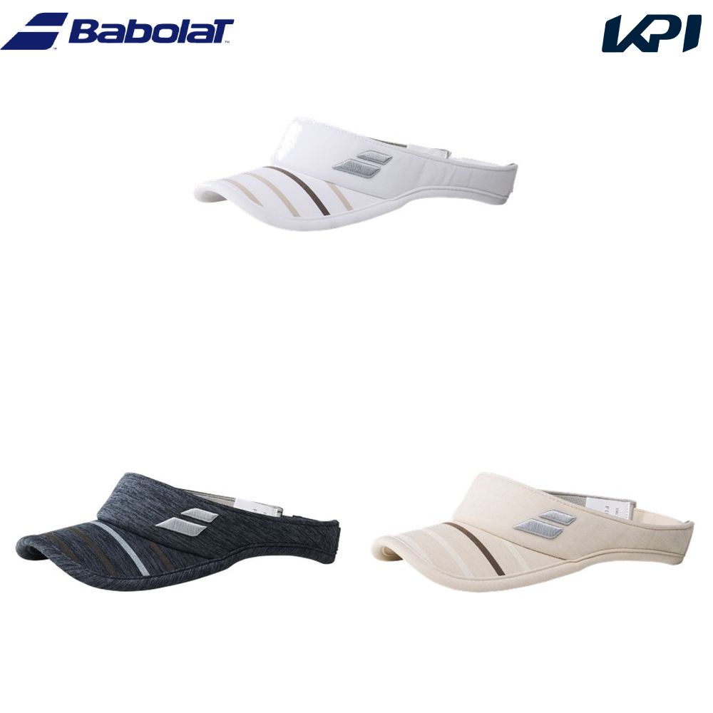 WH00(101) BG00(137) BK00(105) メーカー希望小売価格はメーカーカタログに基づいて掲載しています。 アパレルコレクションと連動したサンバイザー。 トータルコーディネートを提案。 商品説明 素材：MELANGE TECH KNIT：MADE IN VIETNAM：吸水速乾・UV・汗染み対策：ITF / JTA バボラ Babolat テニス キャップ・バイザー テニスキャップ・バイザー PLAY VISOR バイザー 2026新製品