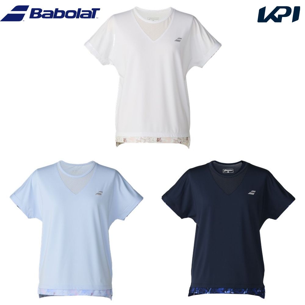 NV00(187) BL00(136) WH00(101) メーカー希望小売価格はメーカーカタログに基づいて掲載しています。 ストレッチ性を追求した新素材ゲーム・プラクティス兼用モデル。 ルーズフィットシルエット採用。 商品説明 素材：STRETCH POLYESTER KNIT / MESH：MADE IN CHINA：吸水速乾・UV・ストレッチ・通気性：ITF / JTA：日本バドミントン協会検定審査〈申請〉品番：LOOSE FIT バボラ Babolat テニス ウェア テニスウェア PLAY SHORT SLEEVE SHIRT ショートスリーブシャツ 2026FW 2026新製品 　サイズ表はこちら