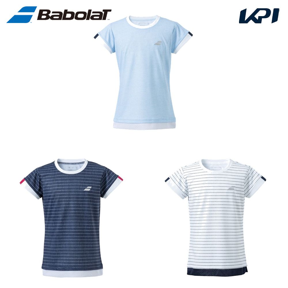 バボラ Babolat テニスウェア ジュニア CLUB SHORT SLEEVE SHIRT JR クラブ ショートスリーブ 半袖Tシャツ BJG4341C 2024SS