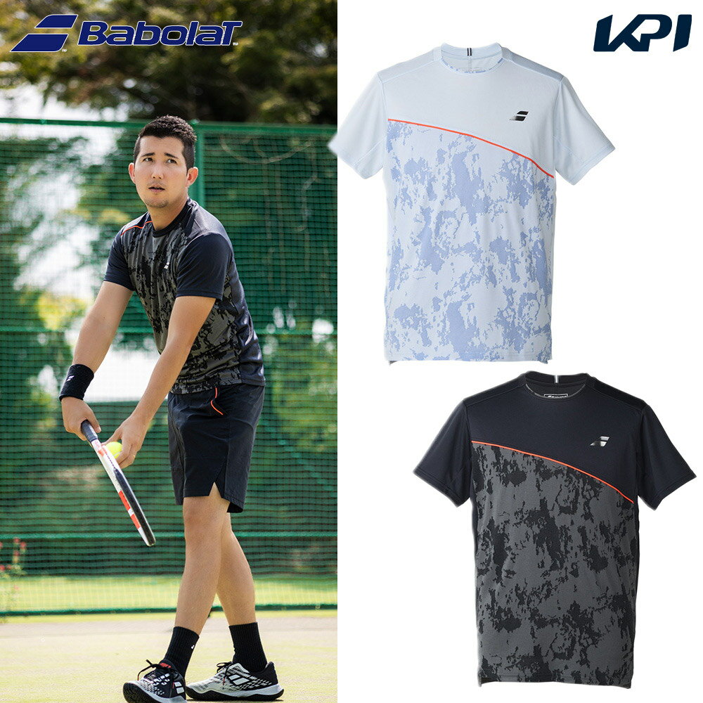 バボラ Babolat テニスウェア ユニセックス PLAY SHORT SLEEVE SHIRT ショートスリーブシャツ BUG6300 2026SS