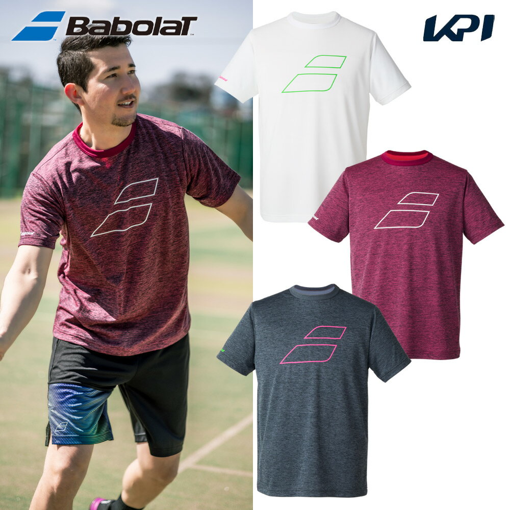 バボラ Babolat テニスウェア ユニセックス PURE SHORT SLEEVE SHIRT ピュア ショートスリーブシャツ 半袖シャツ BUP5554 2025FW