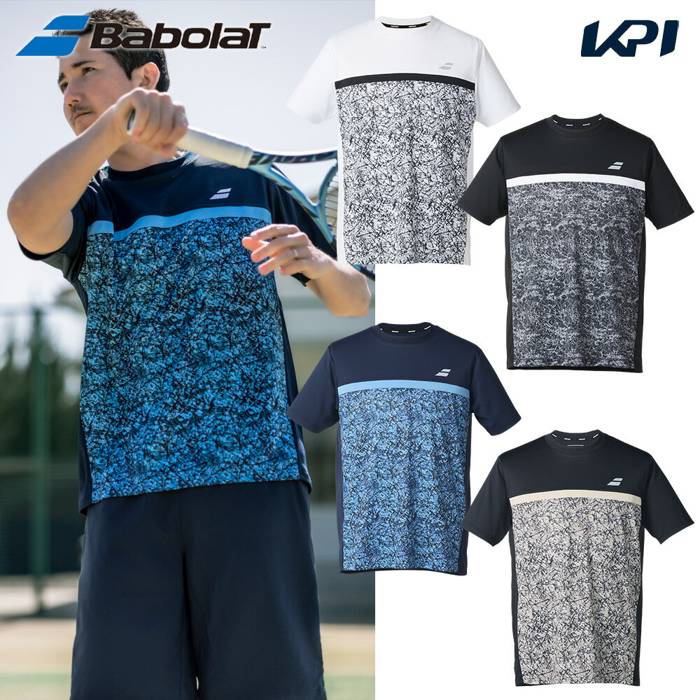 バボラ Babolat テニスウェア ユニセックス CLUB SHORT SLEEVE SHIRT2.0 ゲームシャツ BUP5562C 2025FW