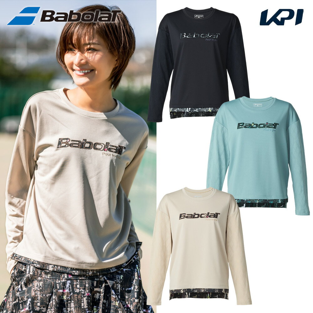 バボラ Babolat テニスウェア レディース PURE LONG SHORT SLEEVE SHIRT ロングスリーブシャツ 長袖シャツ BWP5573 2025FW