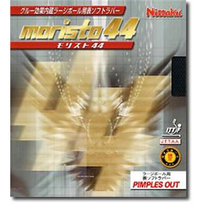 メーカー希望小売価格はメーカーカタログに基づいて掲載しています。 ※クリックで大きな画像になります。 品　番 NR8671 品　名 モリスト 44 メーカー ニッタク ブランド ニッタク（Nittaku） 競 技 名 タッキュウ そ の 他 ●カラー：レッド（ 20 ）ブラック（ 71 ）●スポンジ厚さ：中 / 厚 / 特厚 /MAX●スピード： 11.0 （ラージボール使用時）●スピン： 11.0 （ラージボール使用時）●ラバー種類：ラージボール用表ソフト●原産国： ドイツ製●使用対象：ドライブ攻撃用（ラージボール時）●特徴：グルー効果内蔵のラージボール用表ソフト
