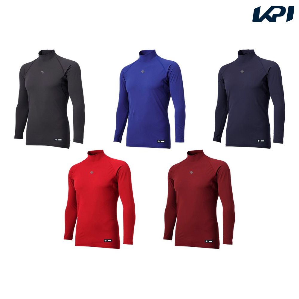 ブラック(BK00) ブルー(BL00) ネイビー(NV00) レッド(RD00) ワインレッド(WR00) メーカー希望小売価格はメーカーカタログに基づいて掲載しています。 ストレッチ・吸汗・速乾性を備えた開発素材を採用。脇あけ仕様のDスリットカットが、腕上げ・回旋運動時のストレスを低減。脇部分の生地は無縫製でもほつれない開発素材を採用し、脇部分のゴロつきを低減。また、背中部分は肩甲骨を避ける縫製で肩まわりの動きやすさを実現。 商品説明 素材・材質：本体/ポリエステル50%・複合繊維(ポリエステル)50%、脇切替/ポリエステル100%機能：吸汗速乾、ストレッチ原産国：ミャンマー デサント DESCENTE 野球 ウェア 野球ウェア ハイネック長袖アンダーシャツ 2020SS 　サイズ表はこちら