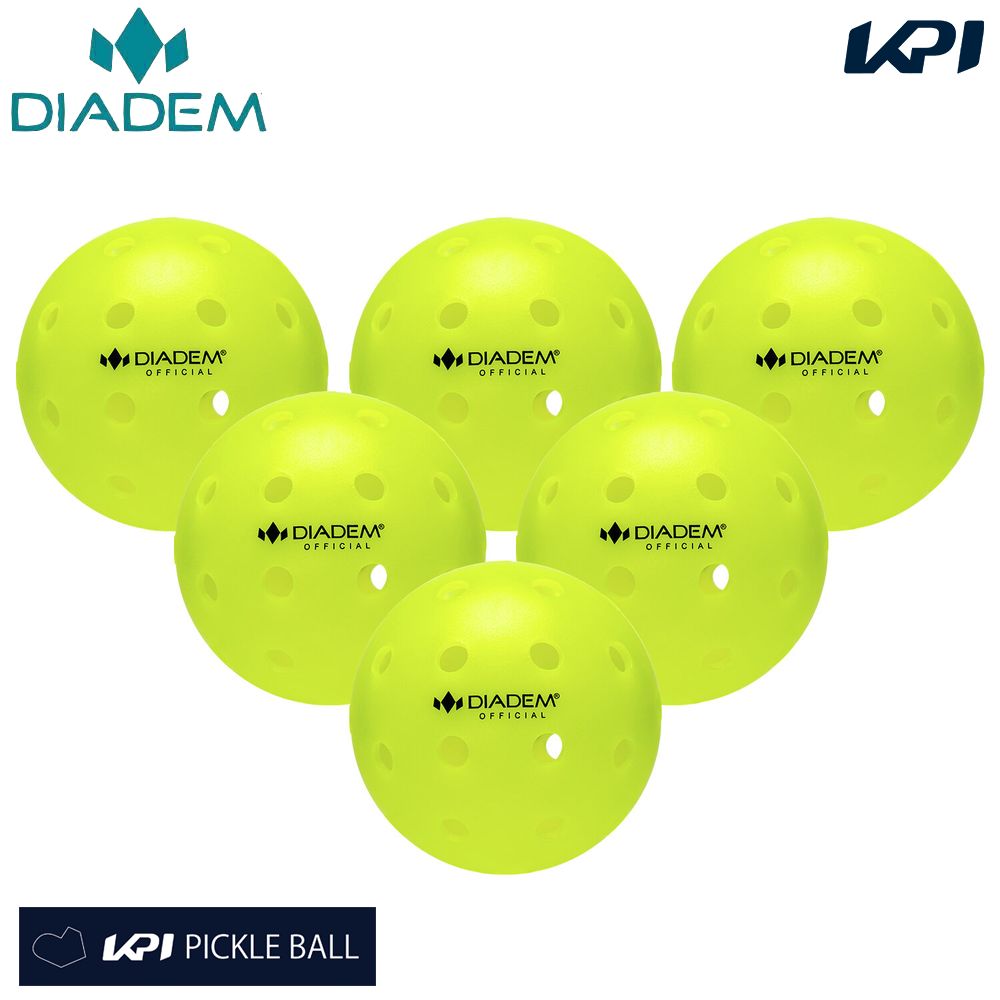 『即日出荷』ダイアデム DIADEM ピックルボール ボール POWER PICKLEBALL 6PK パワー 6個入 TPB002