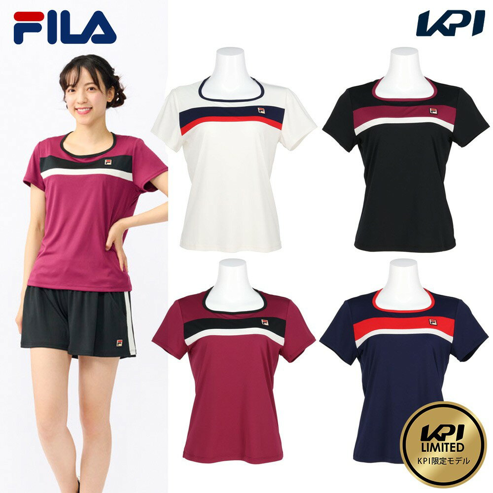 『即日出荷』【別注数量限定】フィラ FILA テニスウェア レディース ゲームシャツ KPI限定モデル VL2759 2023FW 「ブラックフライデー特別セール」