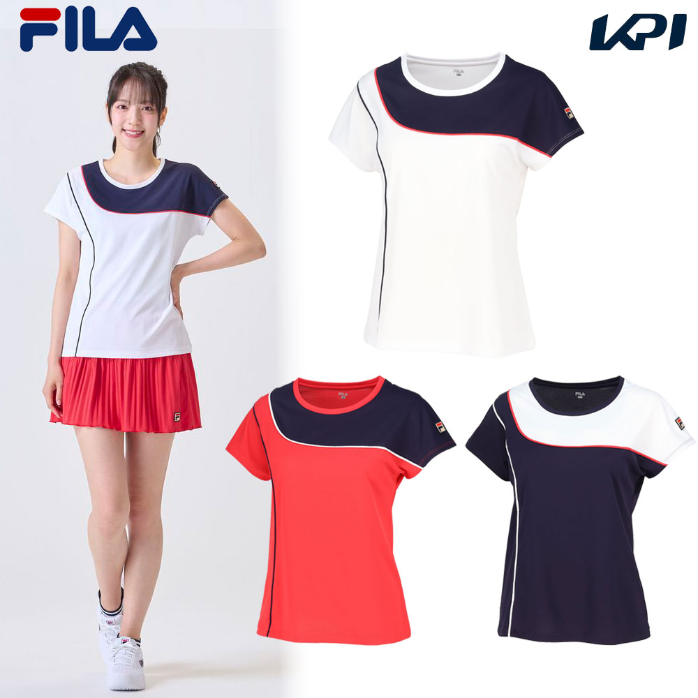 フィラ FILA テニスウェア レディース ゲームシャツ VL2937 2024FW