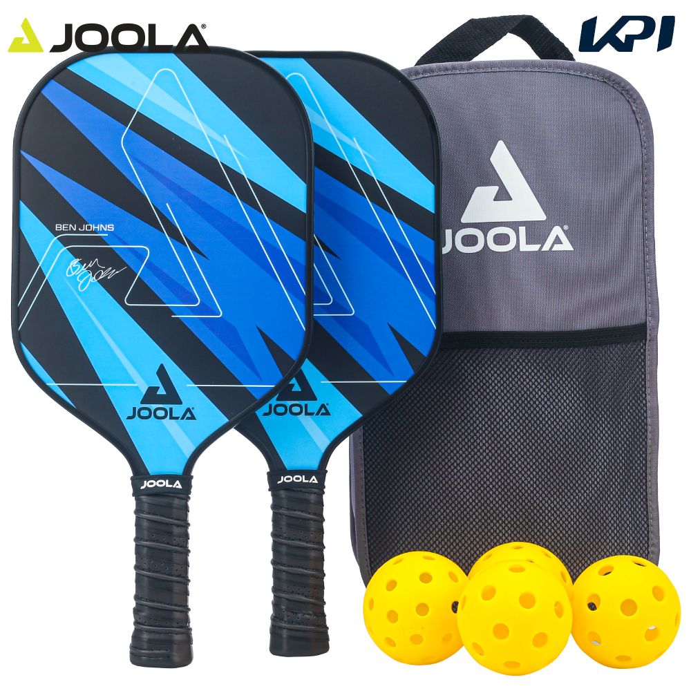 樂天商城 - ヨーラ JOOLA ピックルボールパドル ヨーラ ベン・ジョンズ ブルー ライトニング ピックルボール バドル セット PAPSE002000000