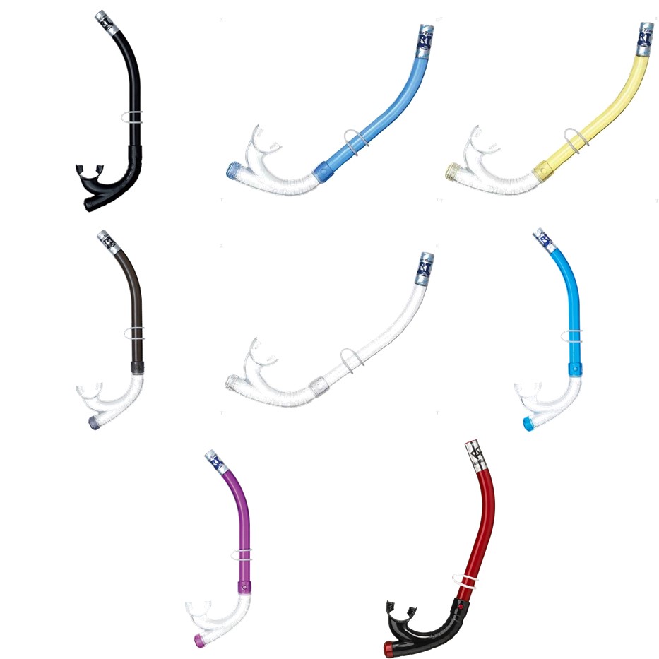 ReefTourer 水泳アクセサリー エラストマー大人用排水弁付スノーケル RSP230
