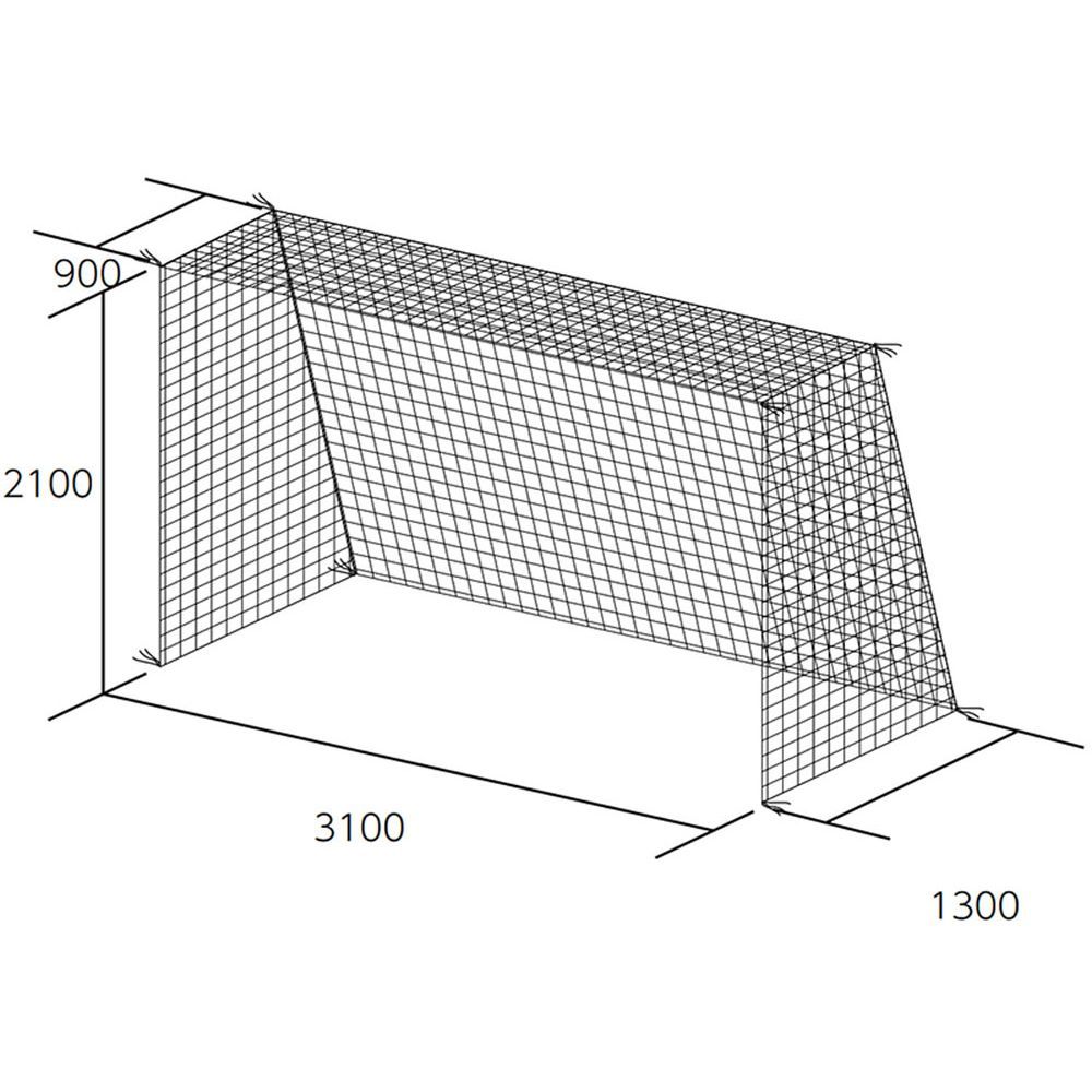 トーエイライト TOEILIGHT フットサル設備用品 フットサル・ハンドゴールネット B2190