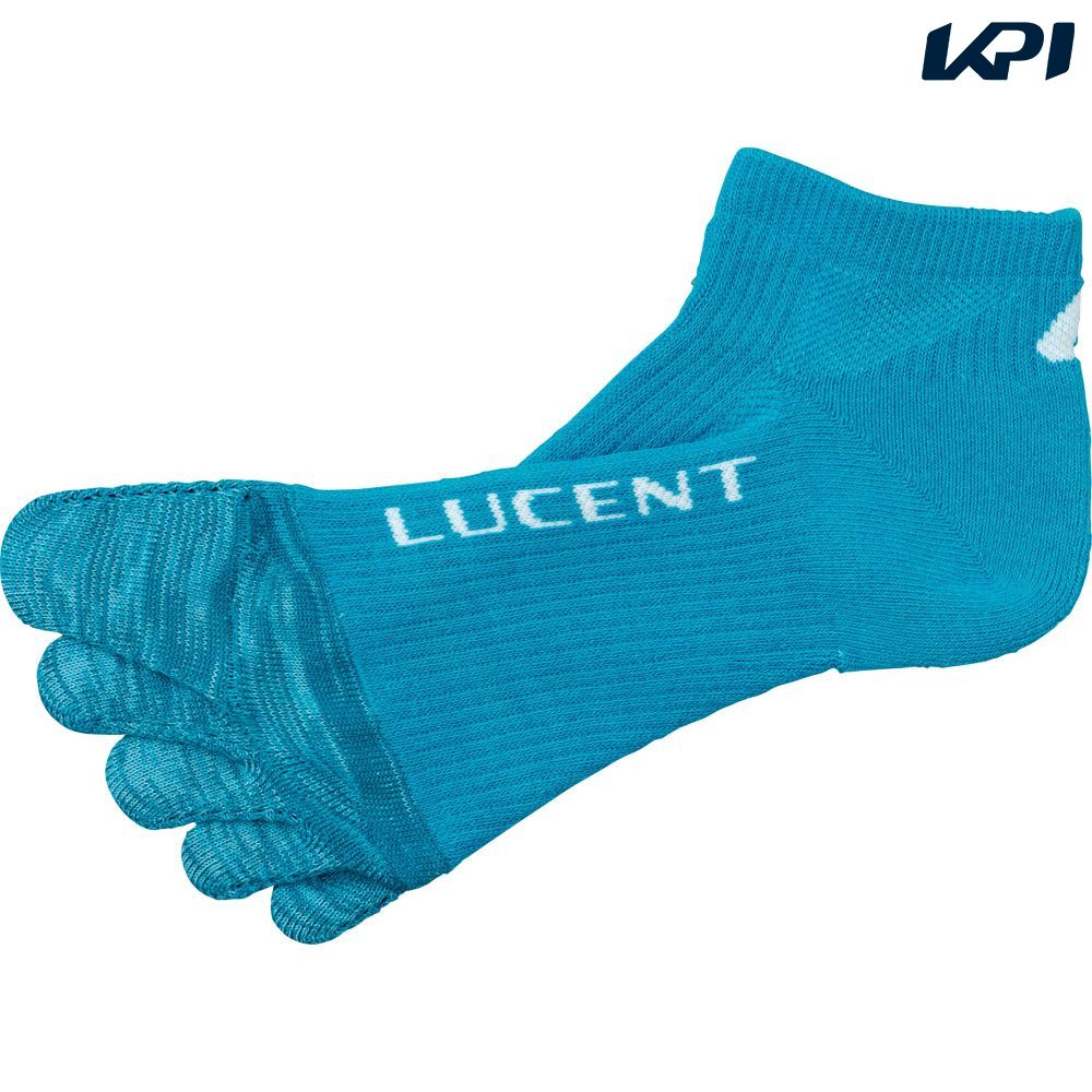 Socks - ルーセント LUCENT テニスアクセサリー メンズ 5本指ソックス ショート ターコイズ XLN1997