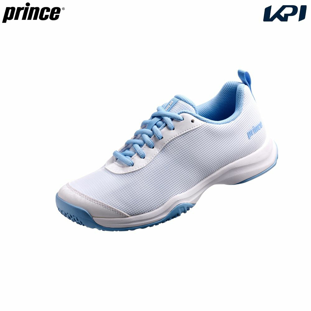 ホワイト×サックス(219) メーカー希望小売価格はメーカーカタログに基づいて掲載しています。 メッシュアッパーでソフトな足入れ感を実現した軽量コンフォートモデル。 商品説明 カラー：ホワイト×サックス（219）足幅：3E相当アッパー：人工皮革＋合成繊維アウトソール：耐摩耗ラバーミッドソール：Light EVAテクノロジー：P-Spring LITE 2生産国：CHINA対応コート：ハード：×、クレー：◎、グラスサンド：◎、カーペット：× プリンス Prince テニス シューズ テニスシューズ BASIC ベーシック クレー＆グラスサンド用シューズ 2026新製品