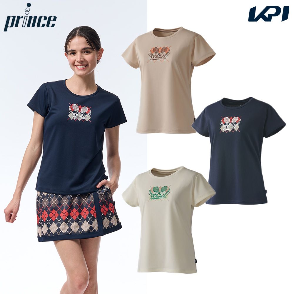 プリンス Prince テニスウェア レディース Tシャツ WF5078 2025FW