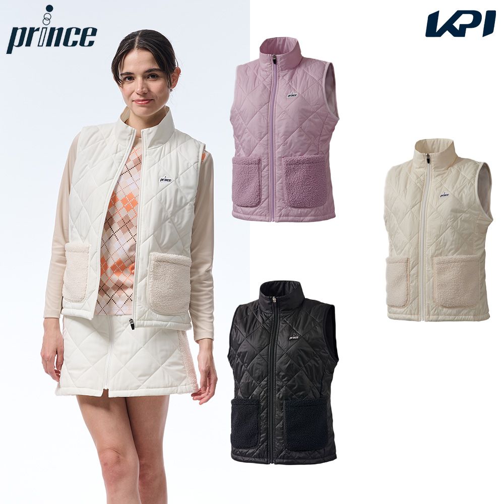 プリンス Prince テニスウェア レディース ハイブリッドベスト 中綿 WF5851 2025FW