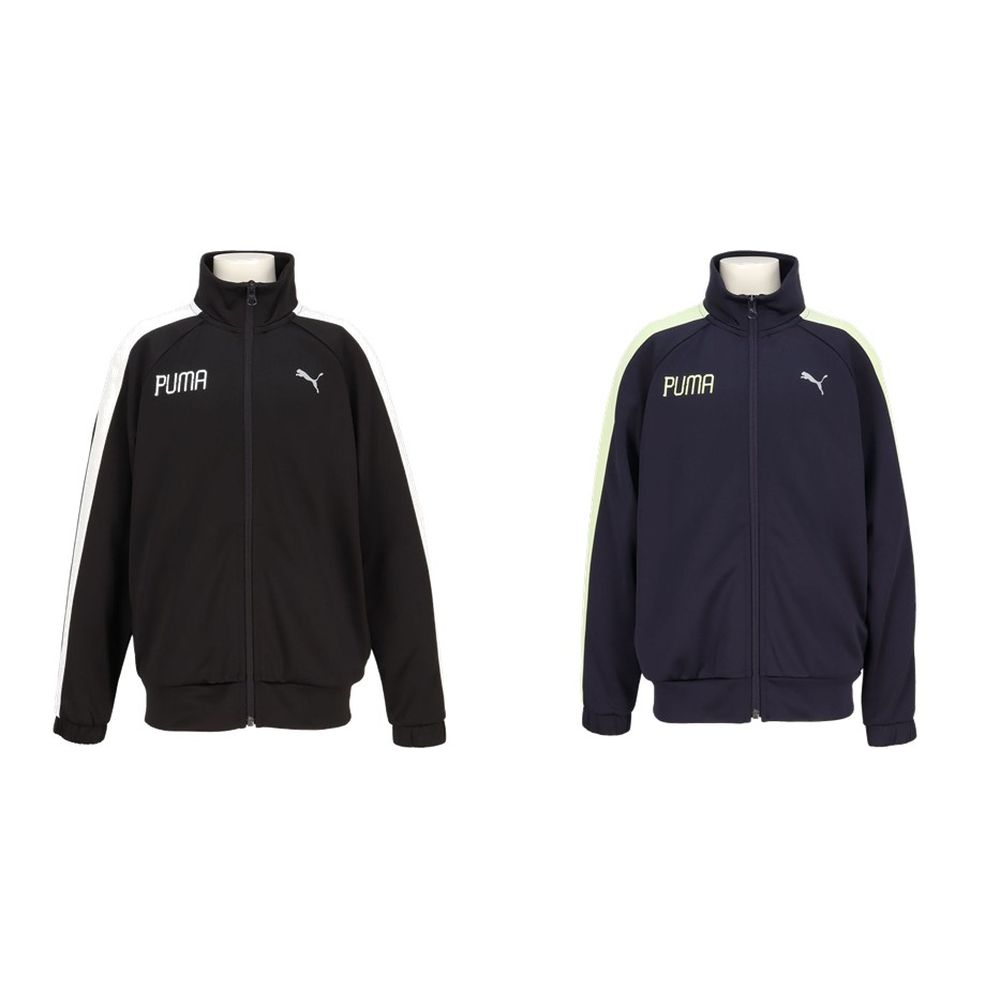 PUMABlack(01) NewNavy(16) メーカー希望小売価格はメーカーカタログに基づいて掲載しています。 動きやすさを追求したアクティブ スポーツ トレーニング ジャケットが登場。スポーツシーンに映えるすっきりとしたデザインで、胸元のPUMAロゴがほどよいアクセントに。レギュラー丈のバランスの良いシルエットは、日常使いにも取り入れやすく、あらゆるスタイルになじみます。フルジッパー仕様で着脱がスムーズに行えるため、ウォーミングアップからクールダウンまで幅広く対応。体温調節もしやすいのが特徴です。長袖の作りに加え、袖口や裾には伸縮性のある生地を採用し、どんな動きにも柔らかくフィット。アクティブなシーンでも快適さをキープします。軽やかな着心地と実用性を兼ね備えたこのジャケットは、スポーツはもちろん、外遊びや通学にも活躍する万能アイテムです。 商品説明 素材・材質：本体/ポリエステル100%原産国：中国：詳細:レギュラー丈、フルジッパー、伸縮性のある裾、長袖、PUMAロゴ プーマ PUMA マルチスポーツ トレーニングウェア マルチスポーツトレーニングウェア ACTIVE SPORTS トレーニング JKT