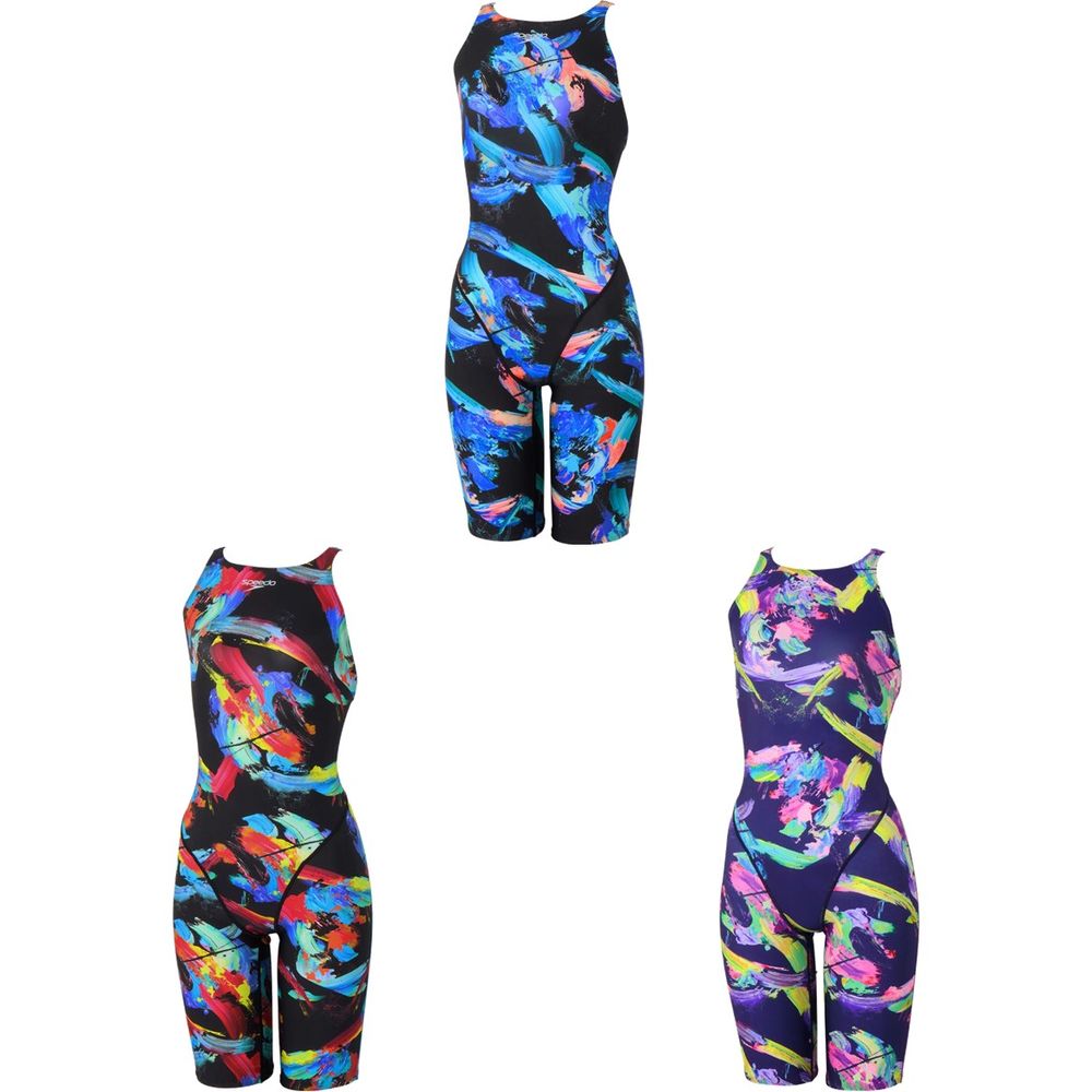 スピード Speedo 水泳水着 レディース FLEX Σν Openback Kneeskin(II) SCW12650F