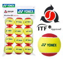 YONEX(ヨネックス)「マッスルパワーボール20(STAGE3 RED) TMP20(12個入り)」キッズ/ジュニア用テニスボール