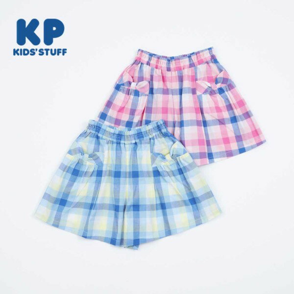 KP(ケーピー)チェック柄キュロット140～160/KP ケーピー 2024春夏新作 子供服 キッズ ベビー 1