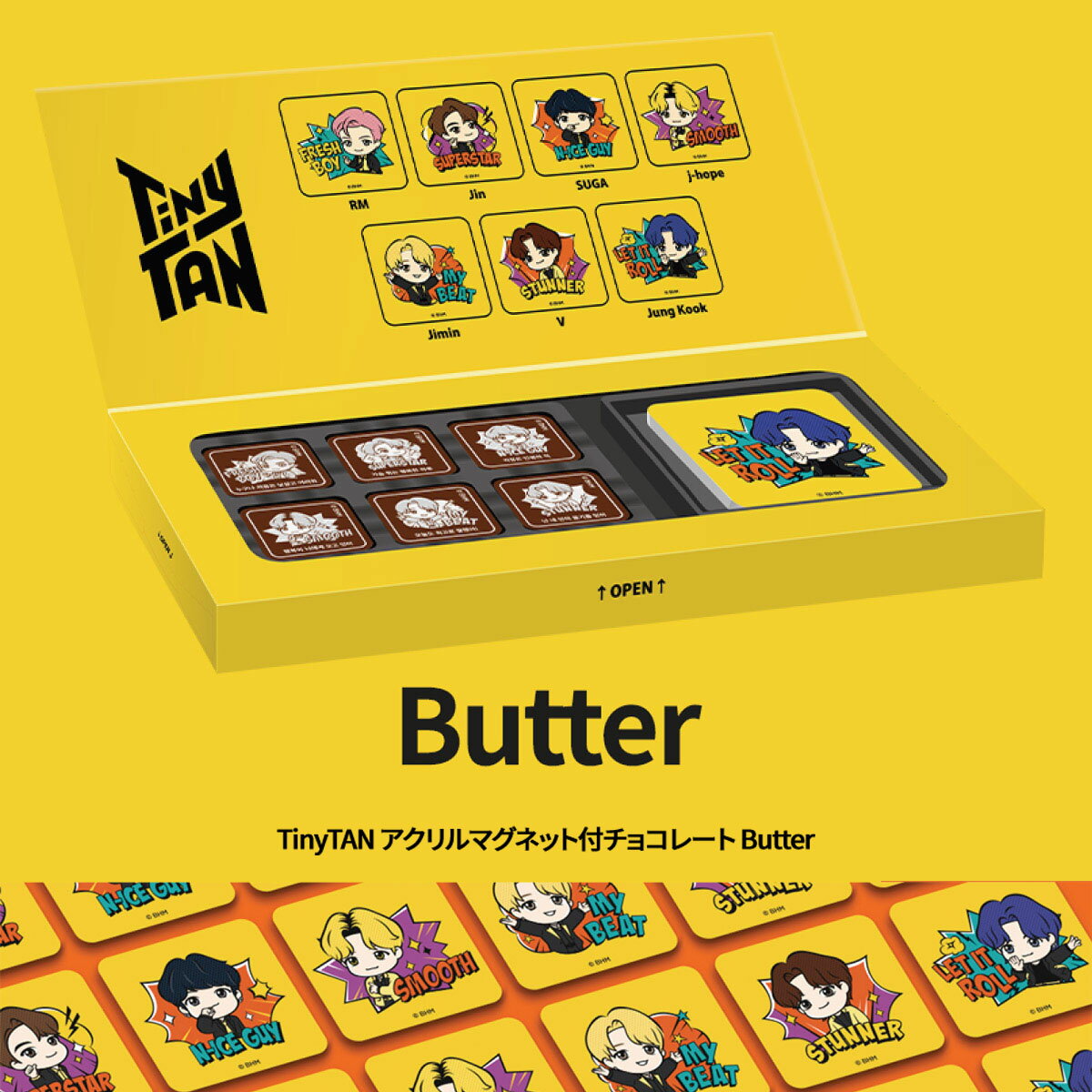 TinyTAN アクリルマグネット付チョコレート Butter 【STARFOX】のサムネイル