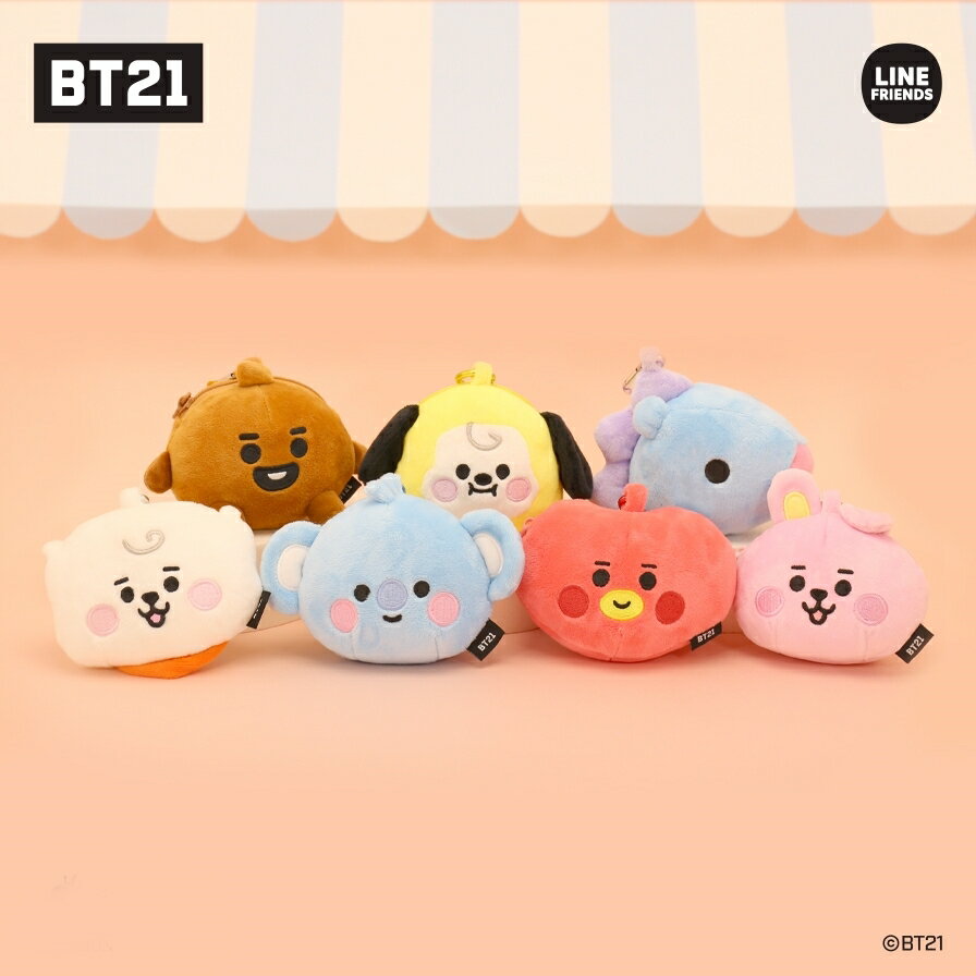 BT21 コインケース ぬいぐるみ キーホルダー / メンバー7種選択別 COIN CASE