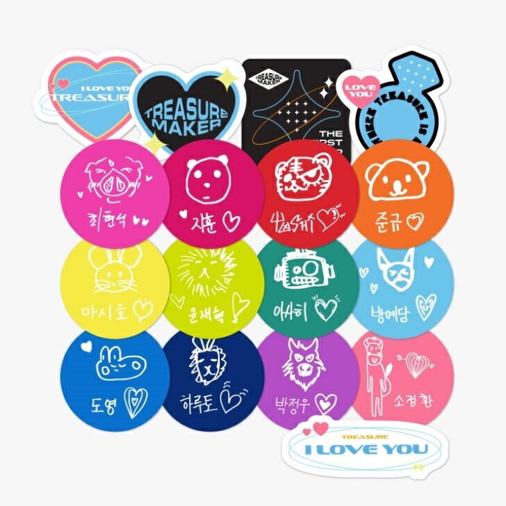 TREASURE I LOVE YOU STICKER PATCHMANIA / ステッカー