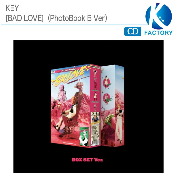 送料無料 【即発送】 KEY [BAD LOVE]（PhotoBook B Ver）BOX SET Ver ミニ1集アルバム / SHINee キー / 韓国音楽チャート反映 / 2次予約