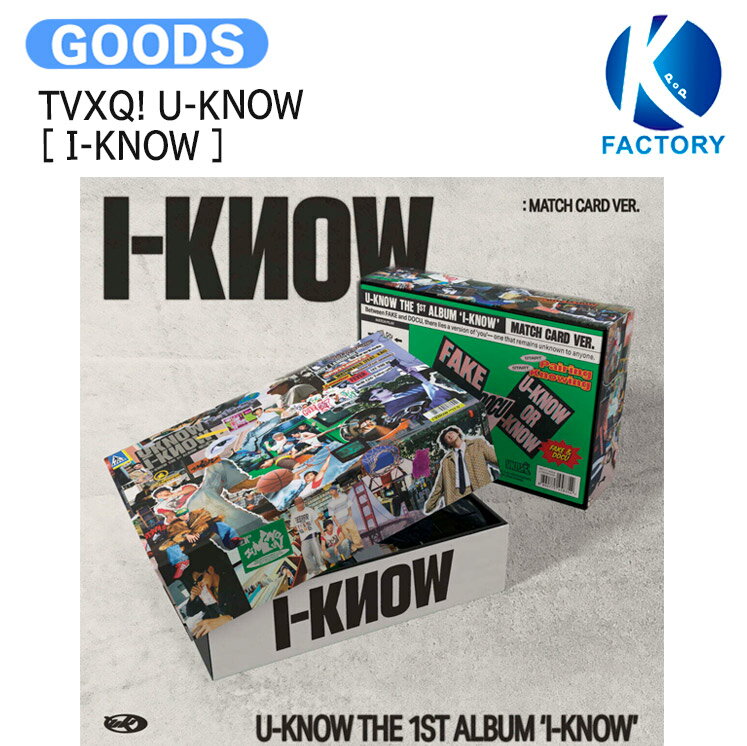 TVXQ! U-KNOW Match Card Ver [ I-KNOW ] 1st Full Album /    Х / ڹ񲻳ڥ㡼ȿ KPOP / 1ͽ / ̵