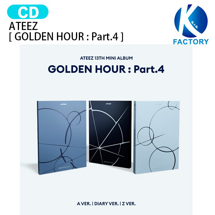 ATEEZ [ GOLDEN HOUR : Part.4 ] 3種選択 13th Mini Album / エイティーズ アチズ アルバム / 韓国音楽チャート...