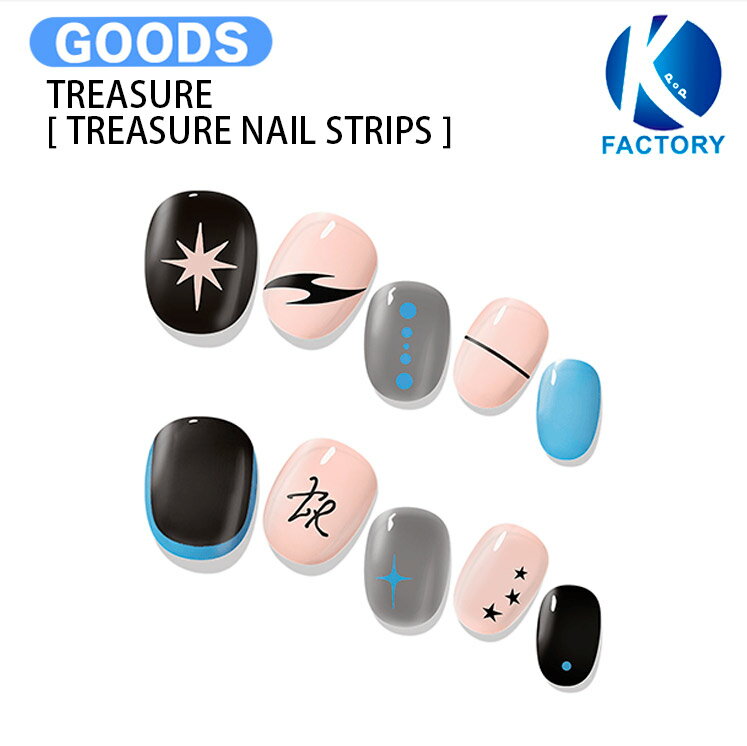 Rakuten - TREASURE [ TREASURE NAIL STRIPS ] TREASURE 20 OFFICIAL MERCH / ネイルチップ / トレジャー グッズ KPOP / 公式グッズ / 予約商品 / 送料無料