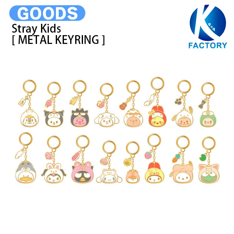 【条件あり特典付】 Stray Kids [ METAL KEYRING ] SKZOO X SANRIO CHARACTERS / キーリング / スキズー サンリオ ストレイキッズ SKZ スキズ グッズ KPOP / 公式グッズ / 予約商品 / 送料無料