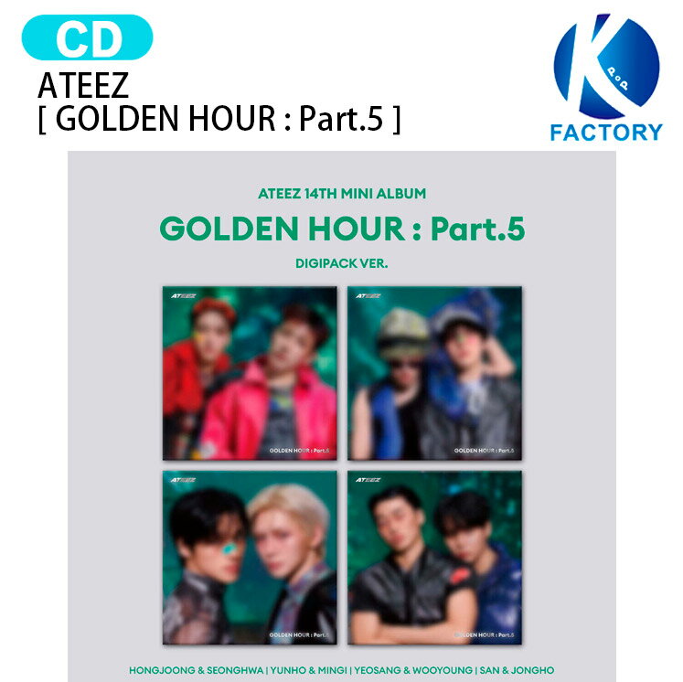 Rakuten - ATEEZ DIGIPACK UNIT VER. [ GOLDEN HOUR : Part.5 ] 4種選択 14th Mini Album / エイティーズ アチズ アルバム / 韓国音楽チャート反映 KPOP / 1次予約 / 送料無料