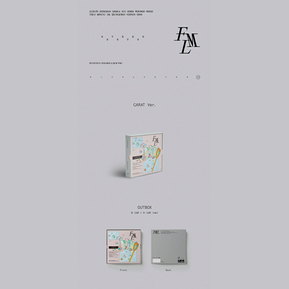 SEVENTEEN - FML / CARAT ver / CD / RANDOM / ALBUM / Álbum / SVT / BINDER — vista 2
