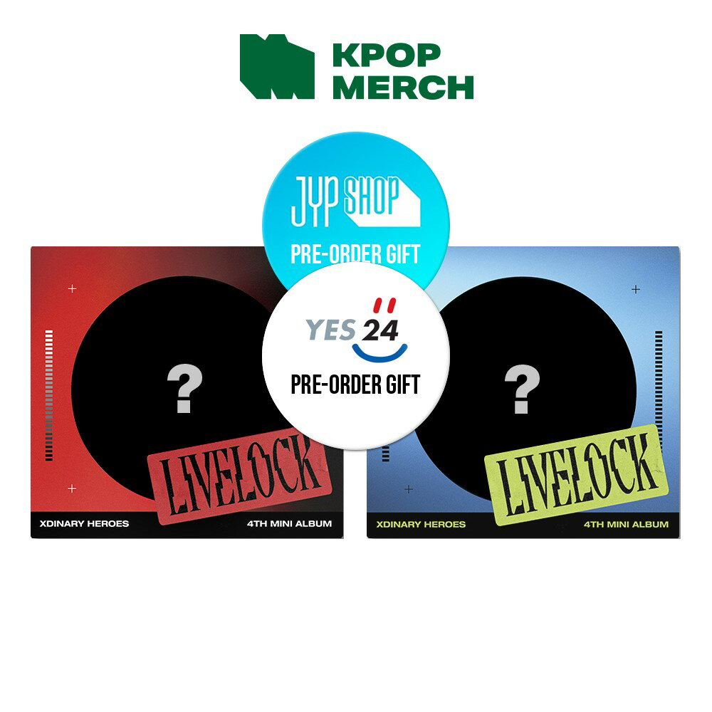 【JYP,YES24特典選択可能】(DIGIPACK ver.)2種 セットXDINARY HEROES - LIVELOCK (4TH mini album)...