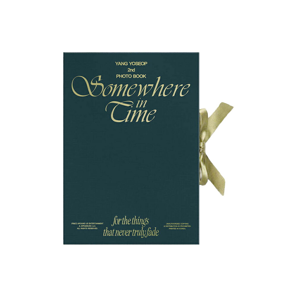 HIGHLIGHT YANGYOSEOP - SOMEWHERE IN TIME / 2ND PHOTO BOOK / B2ST / MD