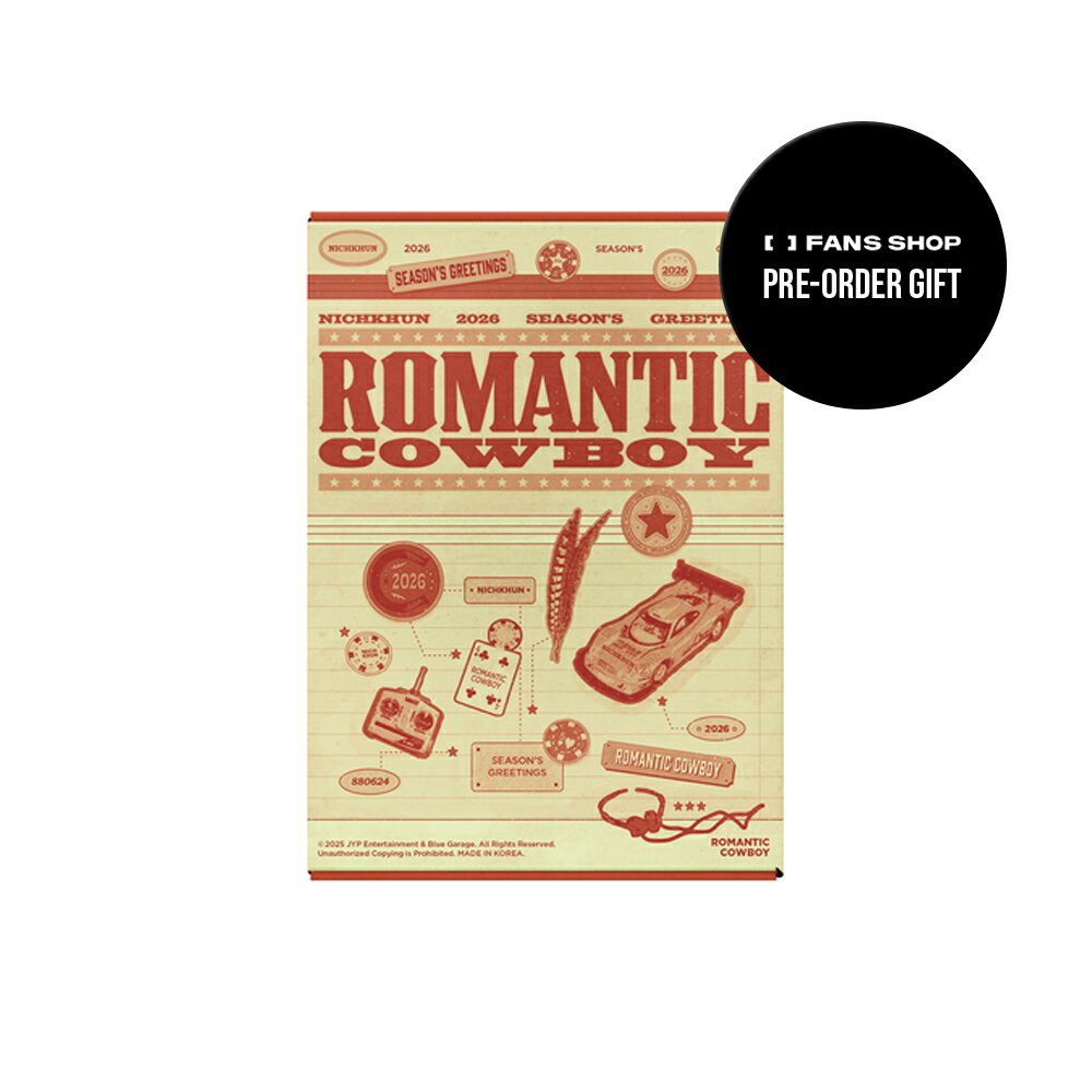 乐天商城 - 【FANS特典付】 2PM NICHKHUN ROMANTIC COWBOY 2026 SEASON GREETINGS / シーズングリーティング / カレンダー / シーグリ / MD / HOT SALE