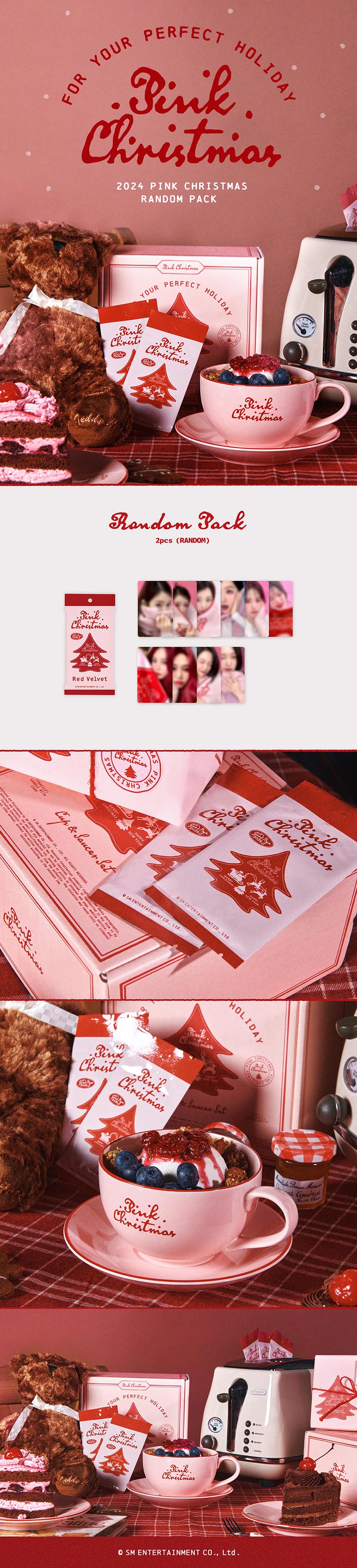 Red Velvet 2024 PINK CHRISTMAS / SM ARTIST PHOTO CARD RANDOM PACK / シーグリ ...