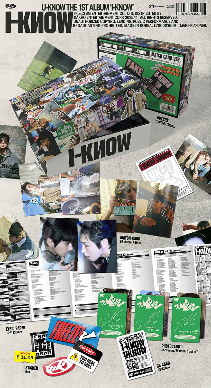 TVXQ! U-KNOW - I-KNOW / MATCH CARD VER / álbum — vista 2
