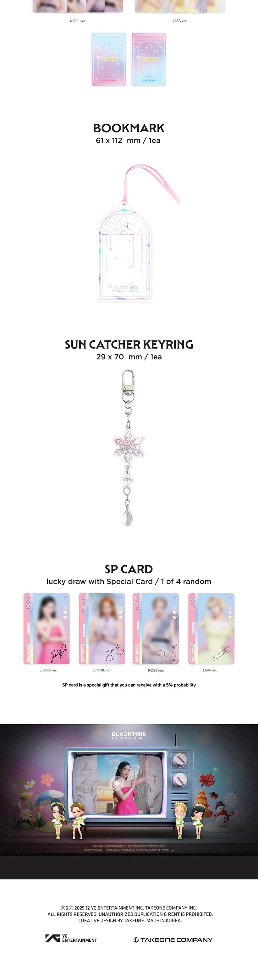 BLACKPINK - WEATHERING WITH BLACKPINK / THE GAME COUPON CARD COLLECTION / MD ...