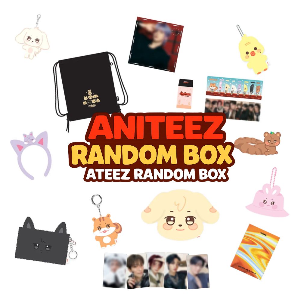 【ATEEZ 福袋】 ATEEZ ANITEEZ IN TREASURE RANDOM LUCKY BOX / MD / グッズ + ぬいぐるみ + アルバム + 特典