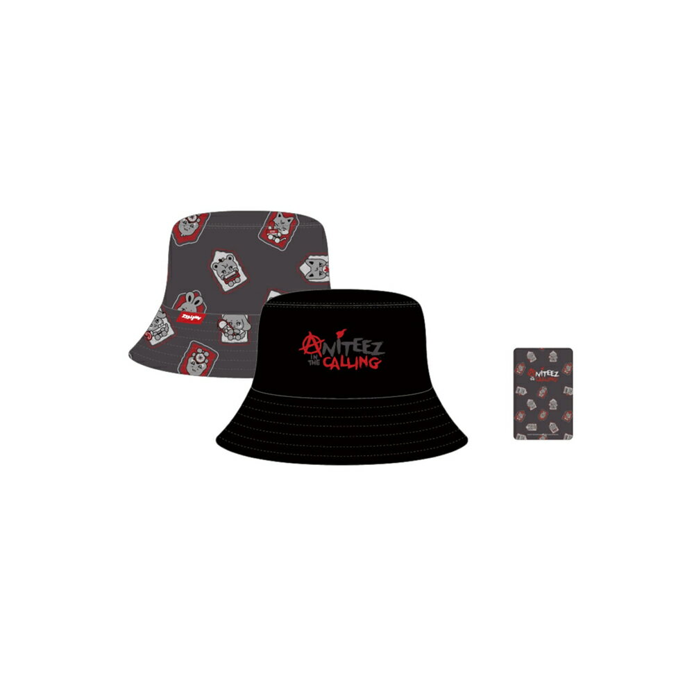 乐天商城 - ATEEZ X ANITEEZ / ANITEEZ IN THE CALLING MD / 16 REVERSIBLE BUCKET HAT