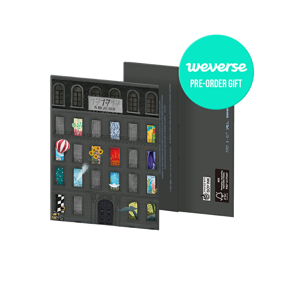 【WEVERSE特典選択】 WEVERSE ALBUMS Ver / SEVENTEEN - 17 IS RIGHT HERE / SEVENTEEN BEST ALBUM